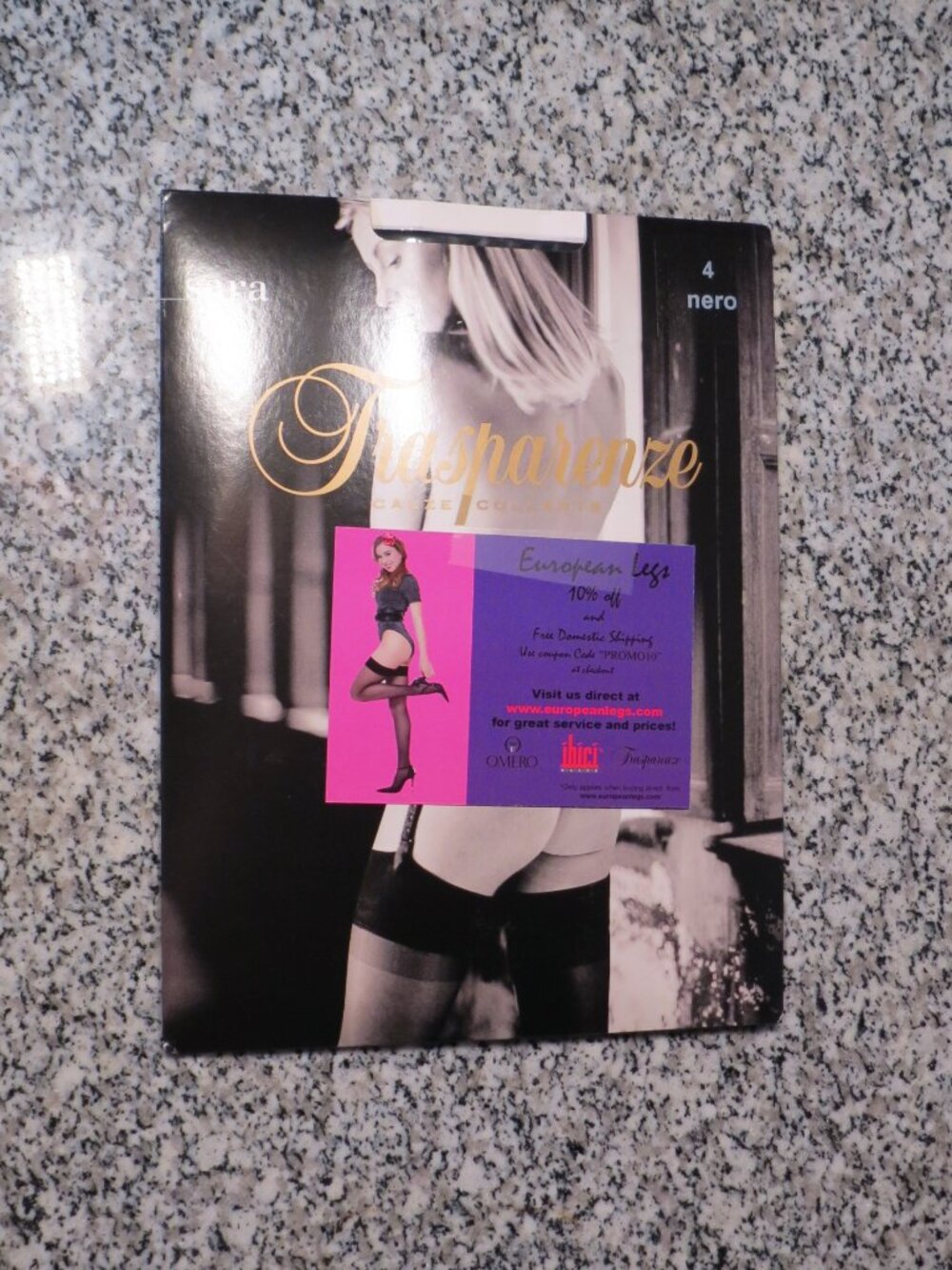 New in Package Trasparenze Calze Collants Sara Thigh High Stockings Size 4